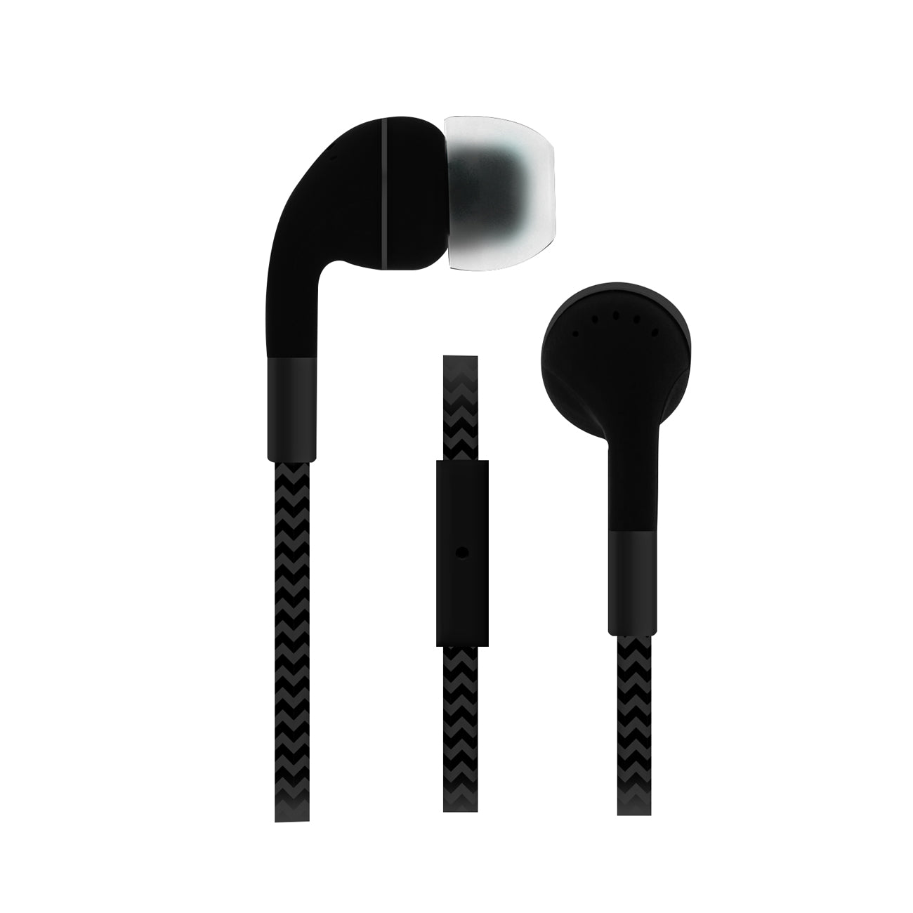 Industries HM650: Cord Plus Stereo Earbuds with in-line Mic In Blue