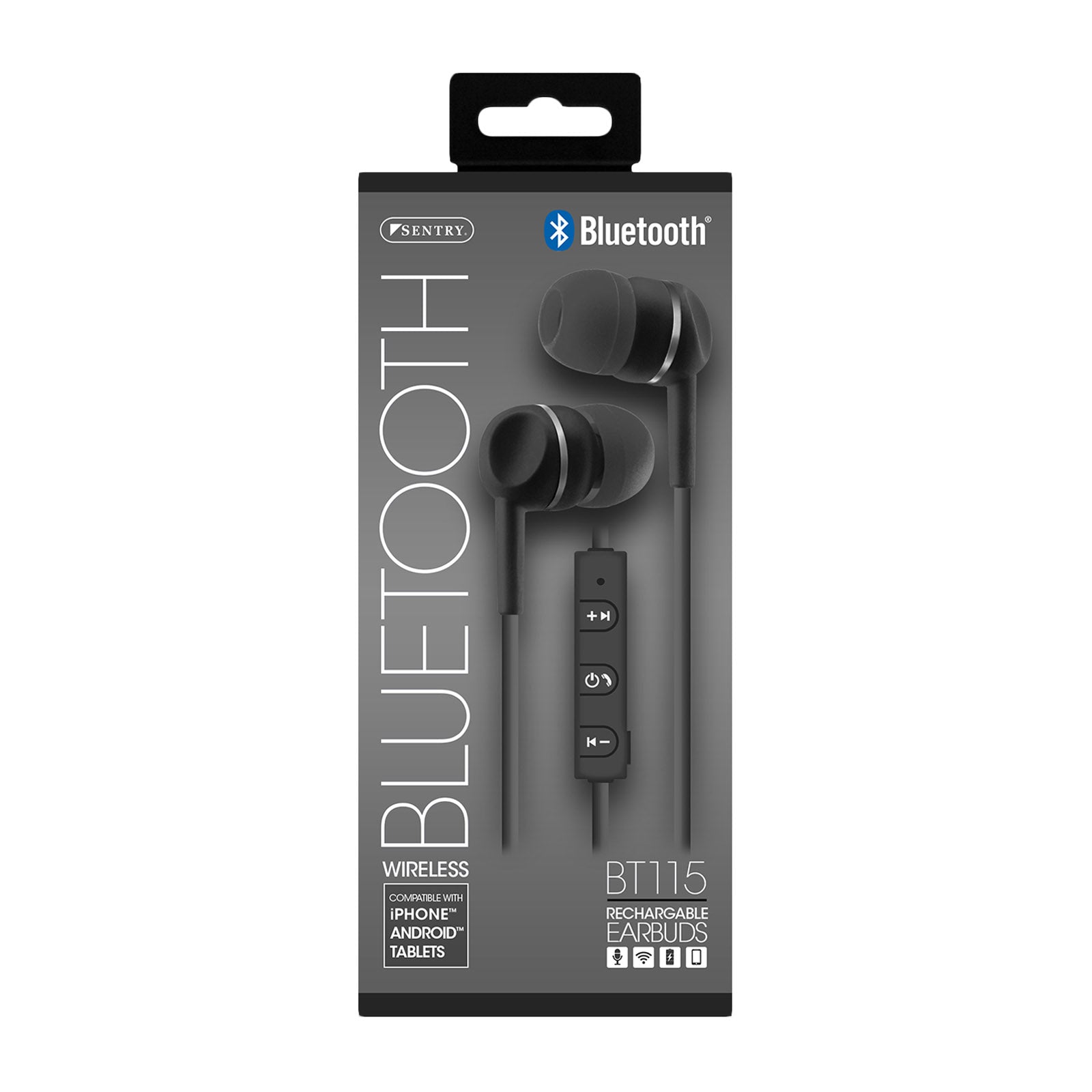 Earbuds Bluetooth Stereo Black Color