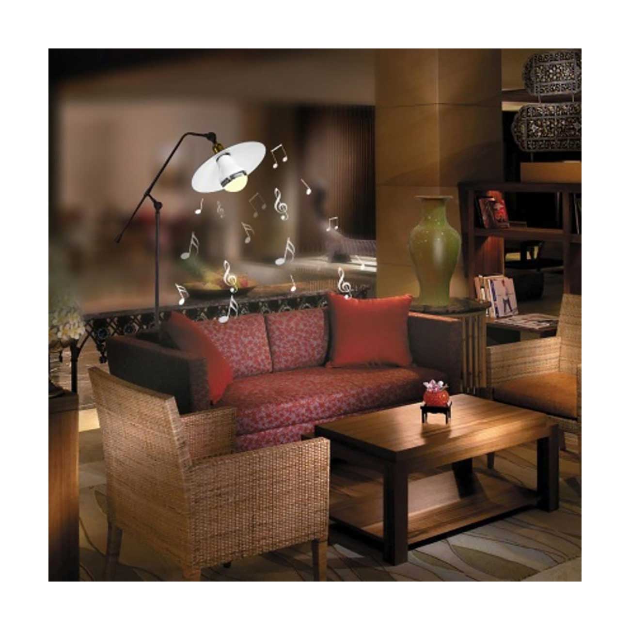 Bluetooth Light Bulb Universal Spectrum LED Light Speaker White Color