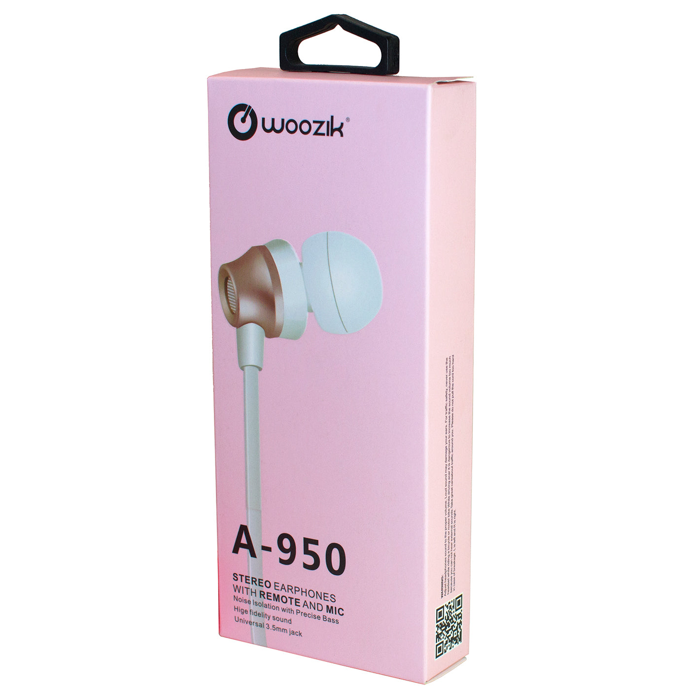 Earphones With Remote And Mic Stereo Rose Gold Color