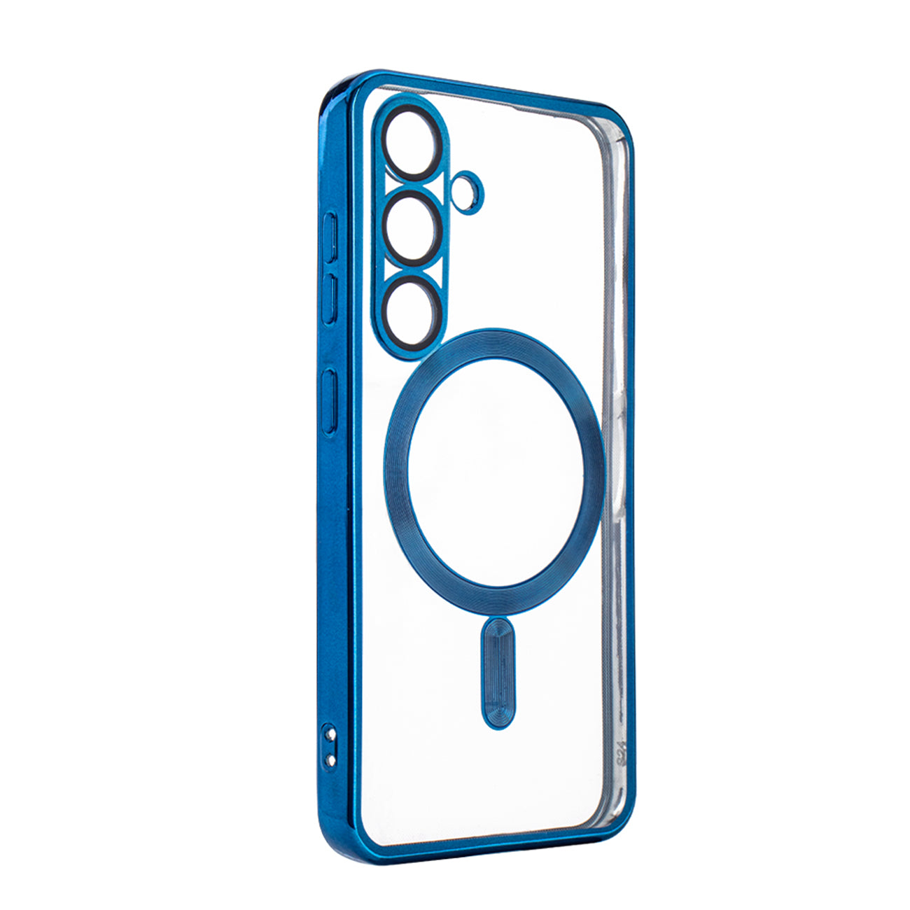 Magnetic Wireless Charging TPU Bumper Case For SAMSUNG S24 Ultra In Blue