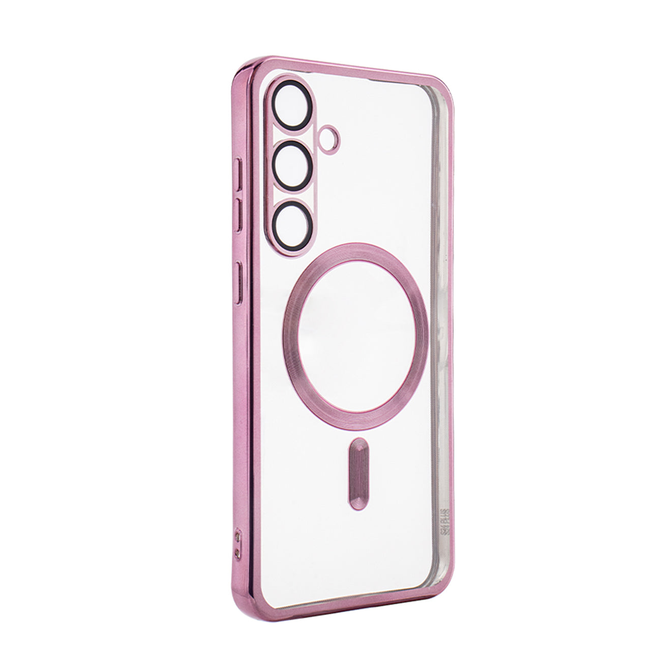 Magnetic Wireless Charging TPU Bumper Case For SAMSUNG S24 Plus In Pink