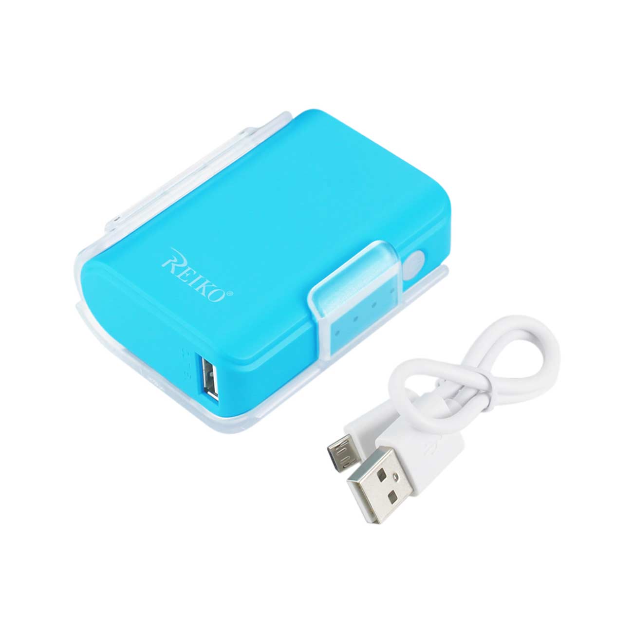Power Bank Universal With Cable 4000Mah Blue Color
