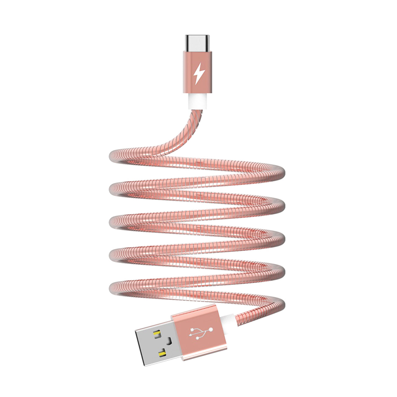 Data Cable USB A To USB Type C Premium Full Hi-Speed Moisture 2.6A Pink Color