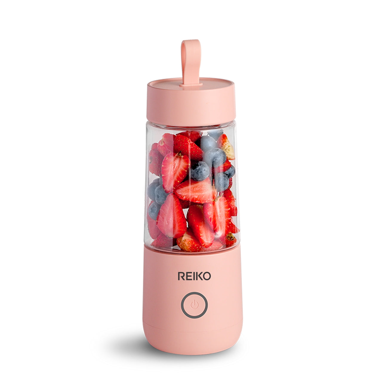 Blender With USB Rechargeable Batteries Portable 350mL Pink Color