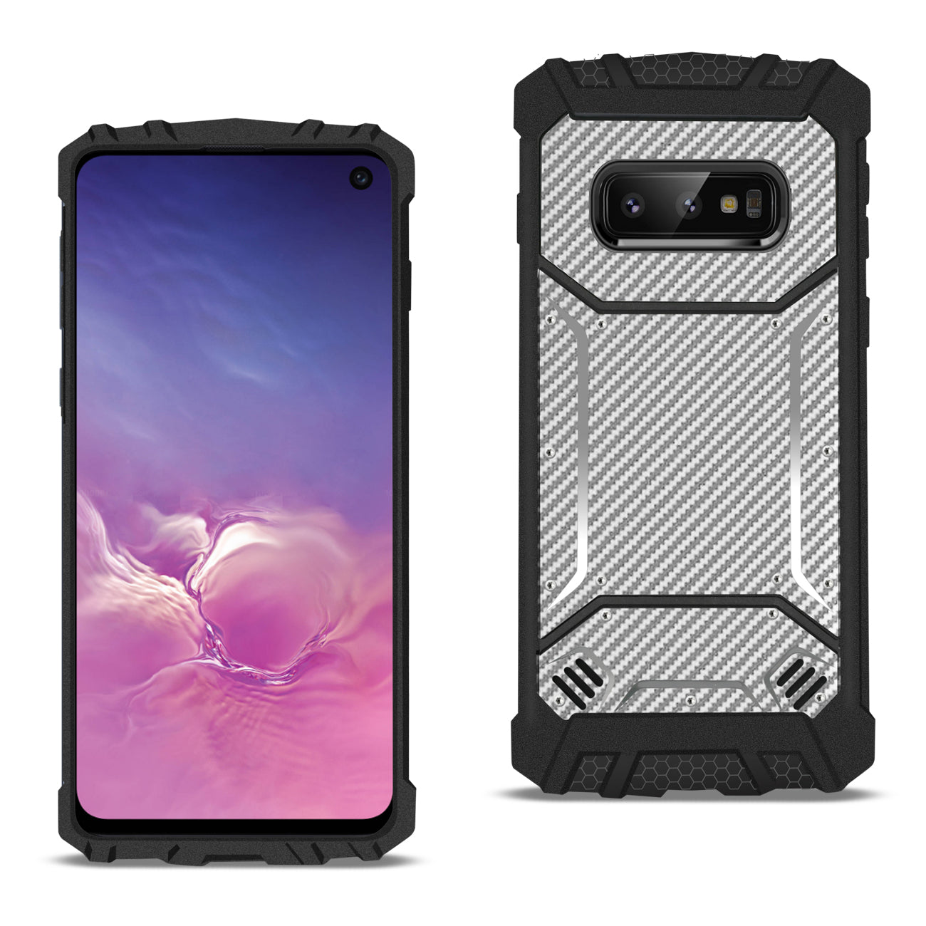 SAMSUNG GALAXY S10 Lite Carbon Fiber Hard-shell Case In Gray