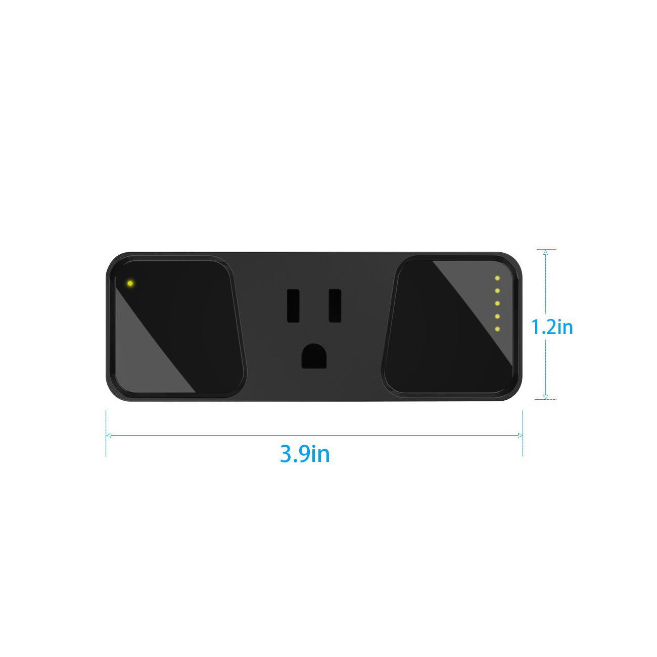Wi-Fi Mini Smart Plug Black Color