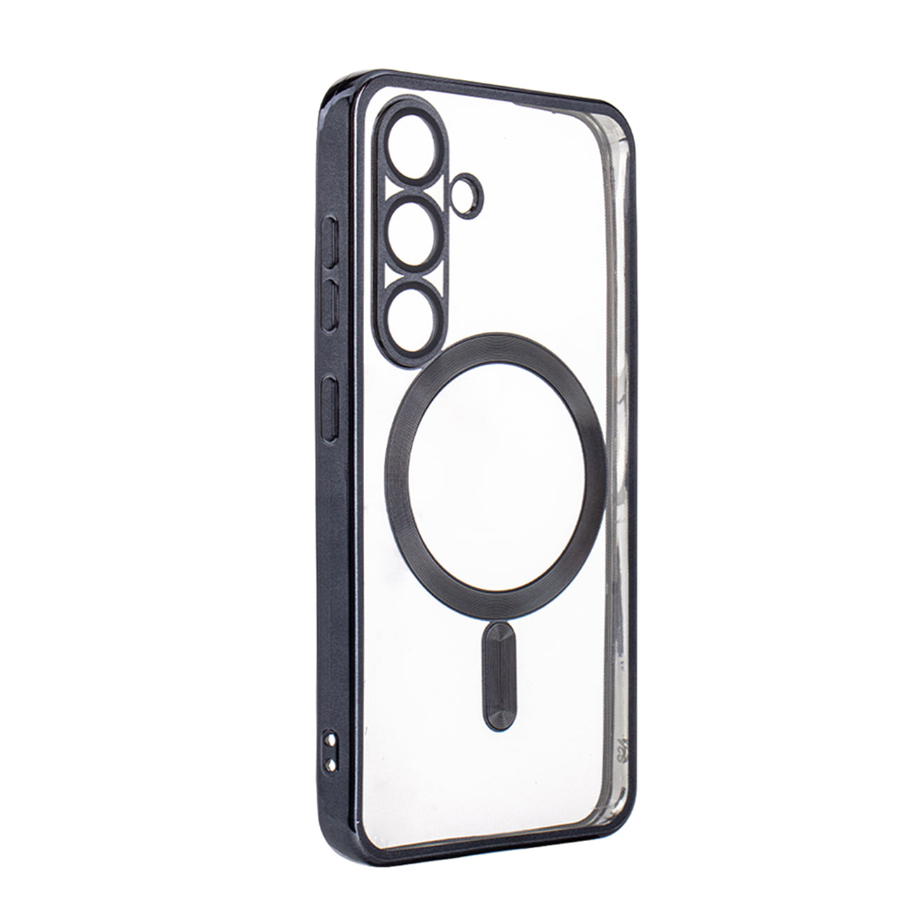 Magnetic Wireless Charging TPU Bumper Case For SAMSUNG S24 Ultra In Black