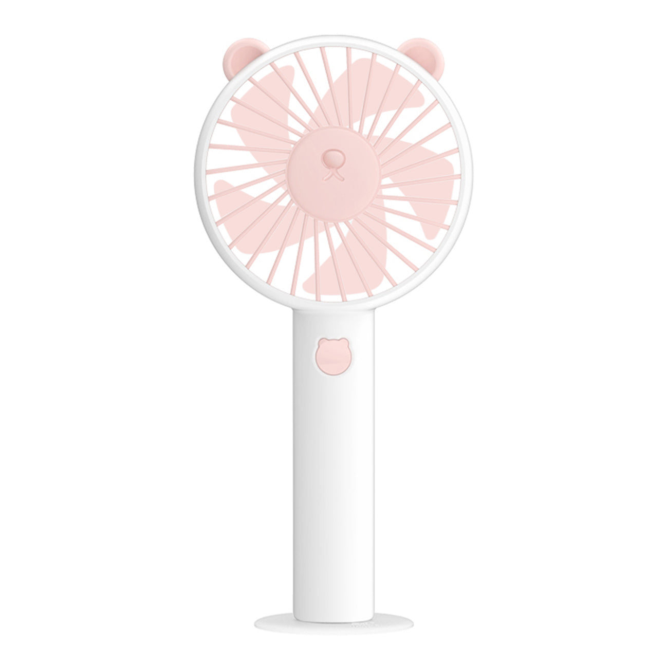 Bear Design 3 Speeds Electric Portable Personal Cooling Fan for Home Office Travel In White