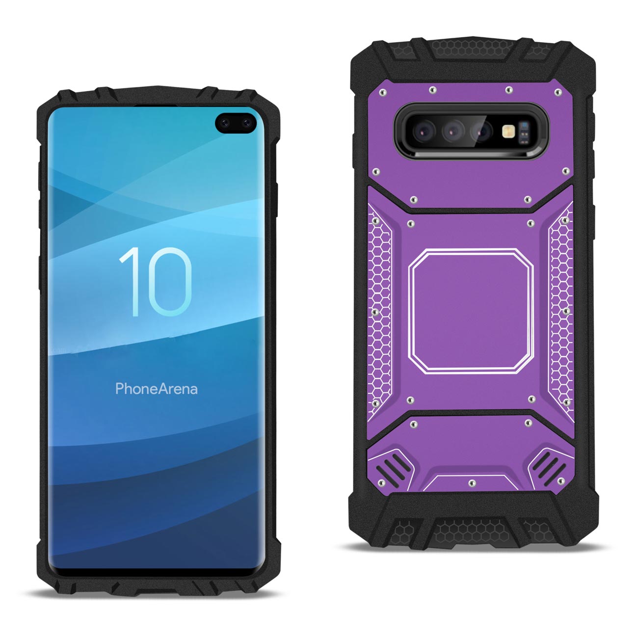 Case Front Cover Metallic Samsung S10 Plus Purple Color