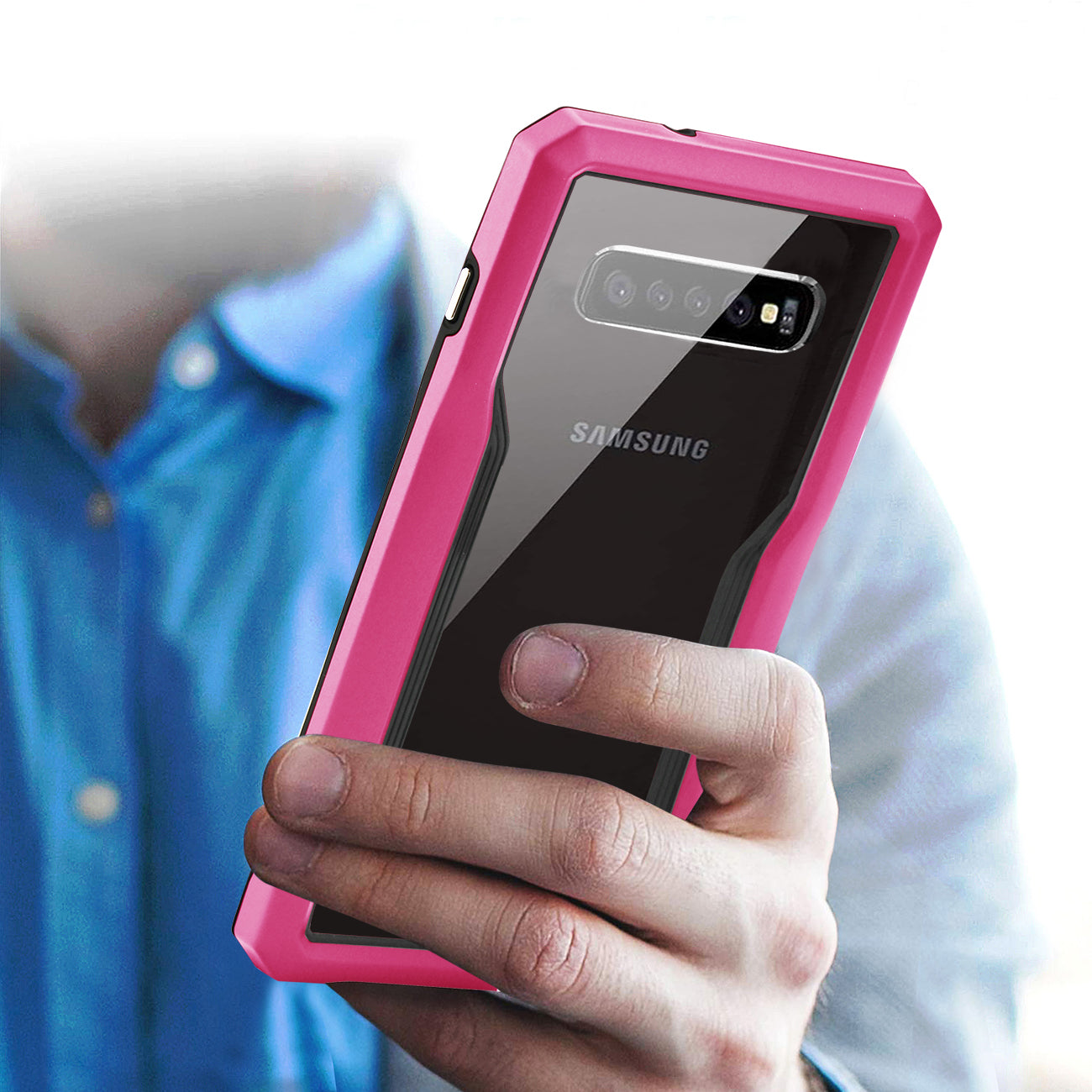 Cover Protective Samsung Galaxy S10 Pink Color