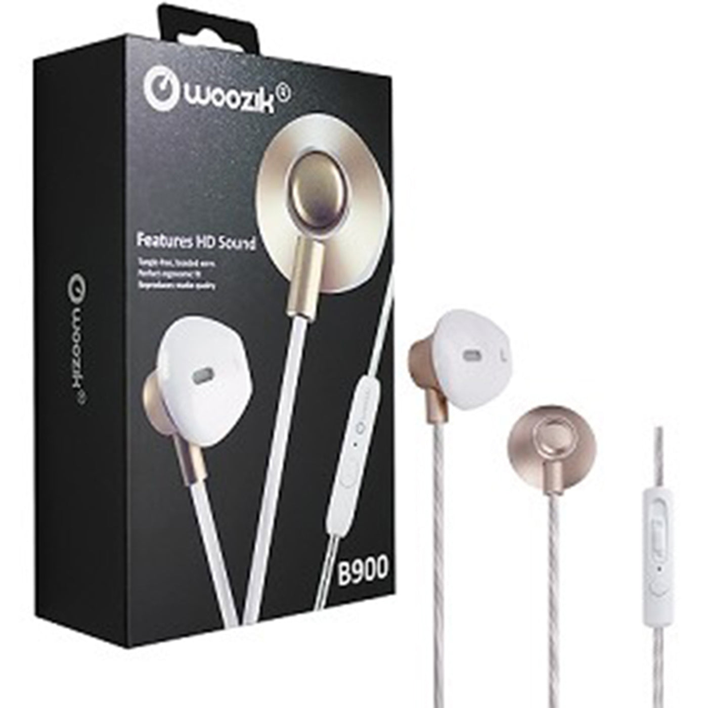 Headphones Without Carrying Case B900 Gold Color