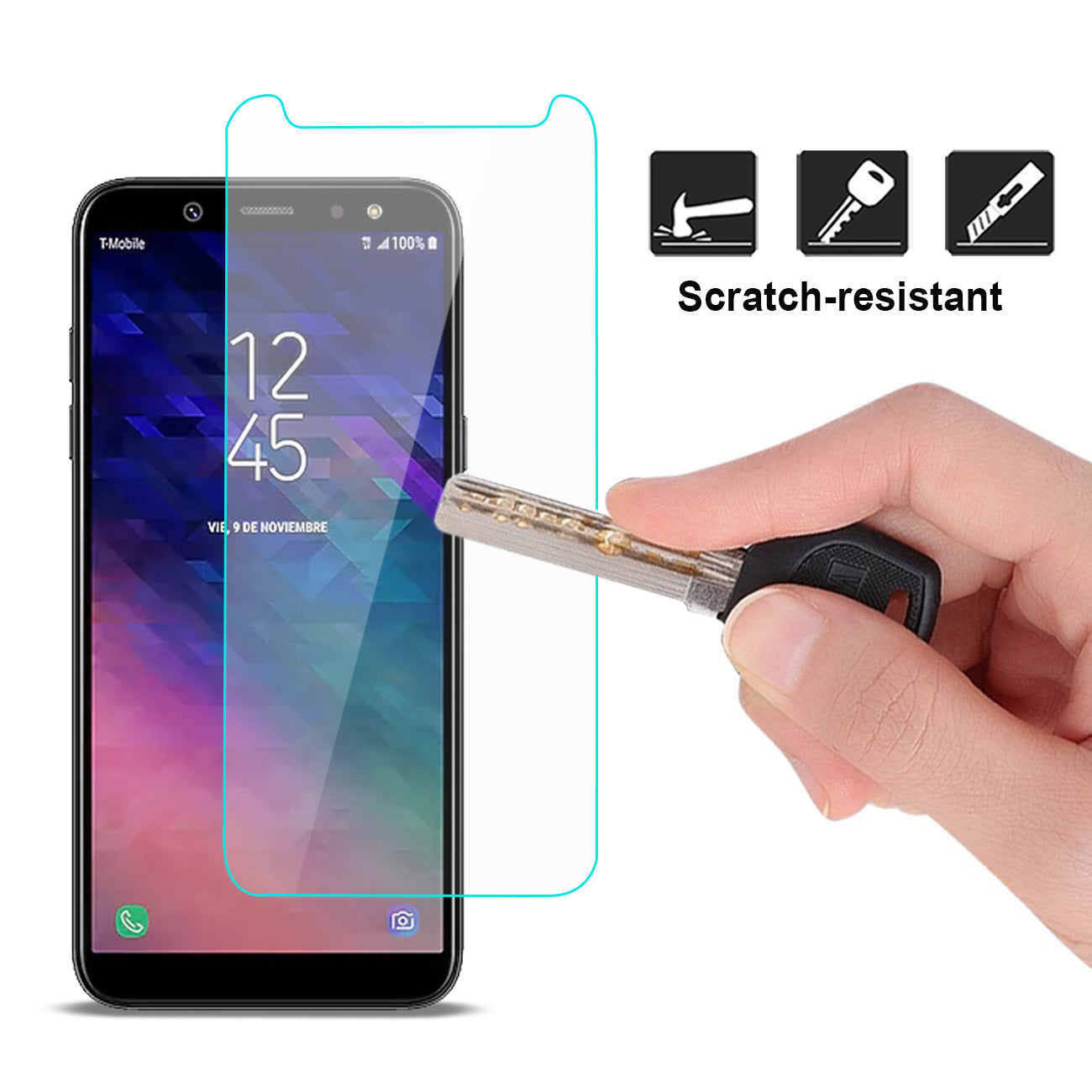 Glass Screen Protector Tempered SAMSUNG GALAXY A6 Lite Clear