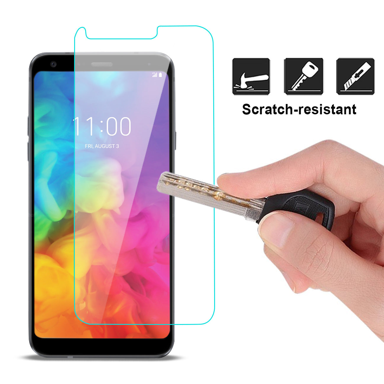 Glass Screen Protector Tempered LG Q7 Lite Clear