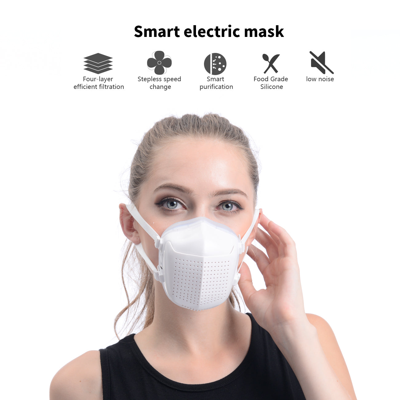 Mask Smart Electric With 4-Layer Efficient Filtration