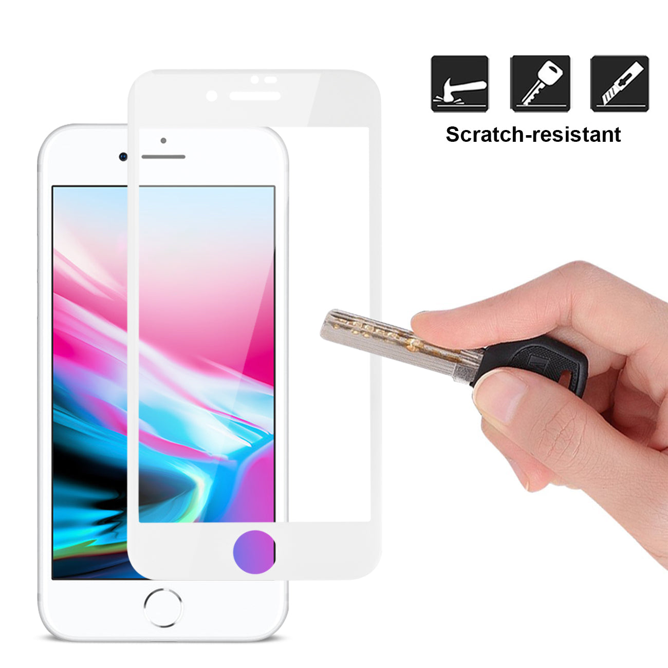 Glass Screen Protector Tempered 3D Curved Apple iPhone 8 Plus