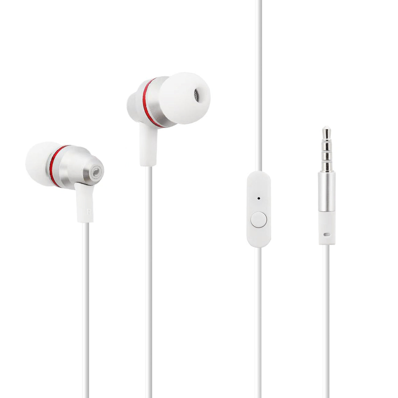 Headphones Heavy Bass Intelligent Control Surround Sound Silver Color