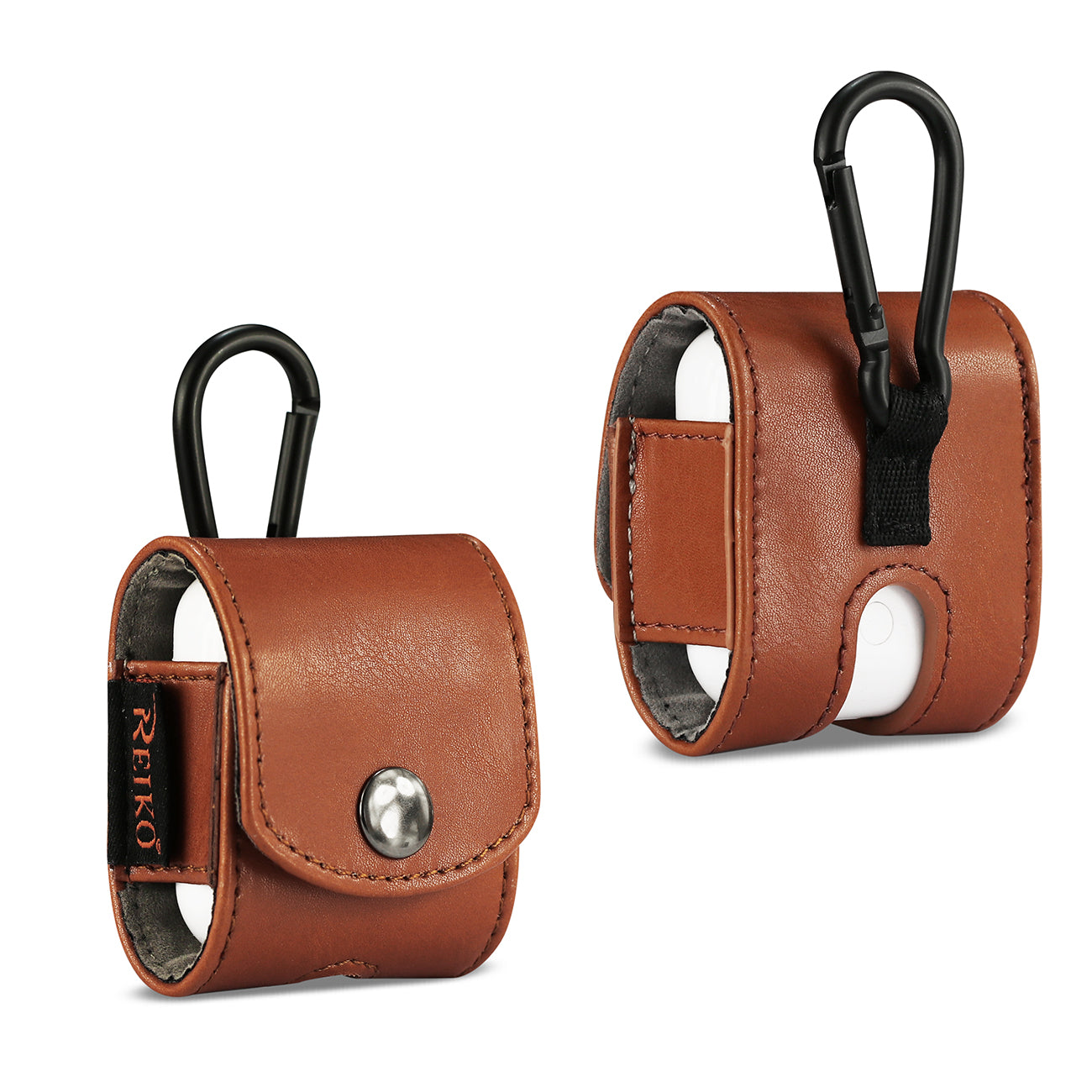 leather Case for Airpod in Brown