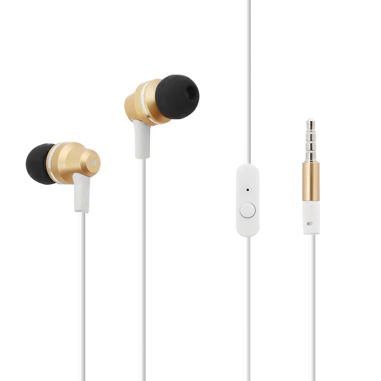 Headphones Heavy Bass Intelligent Control Surround Sound Gold Color