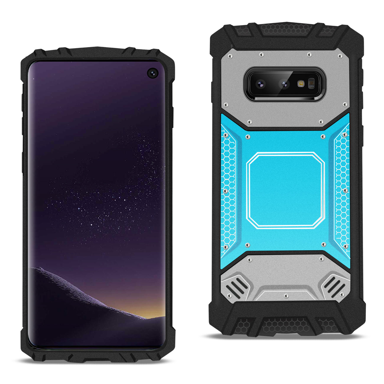 SAMSUNG GALAXY S10 Lite(S10e) Metallic Front Cover Case In Blue and Gray