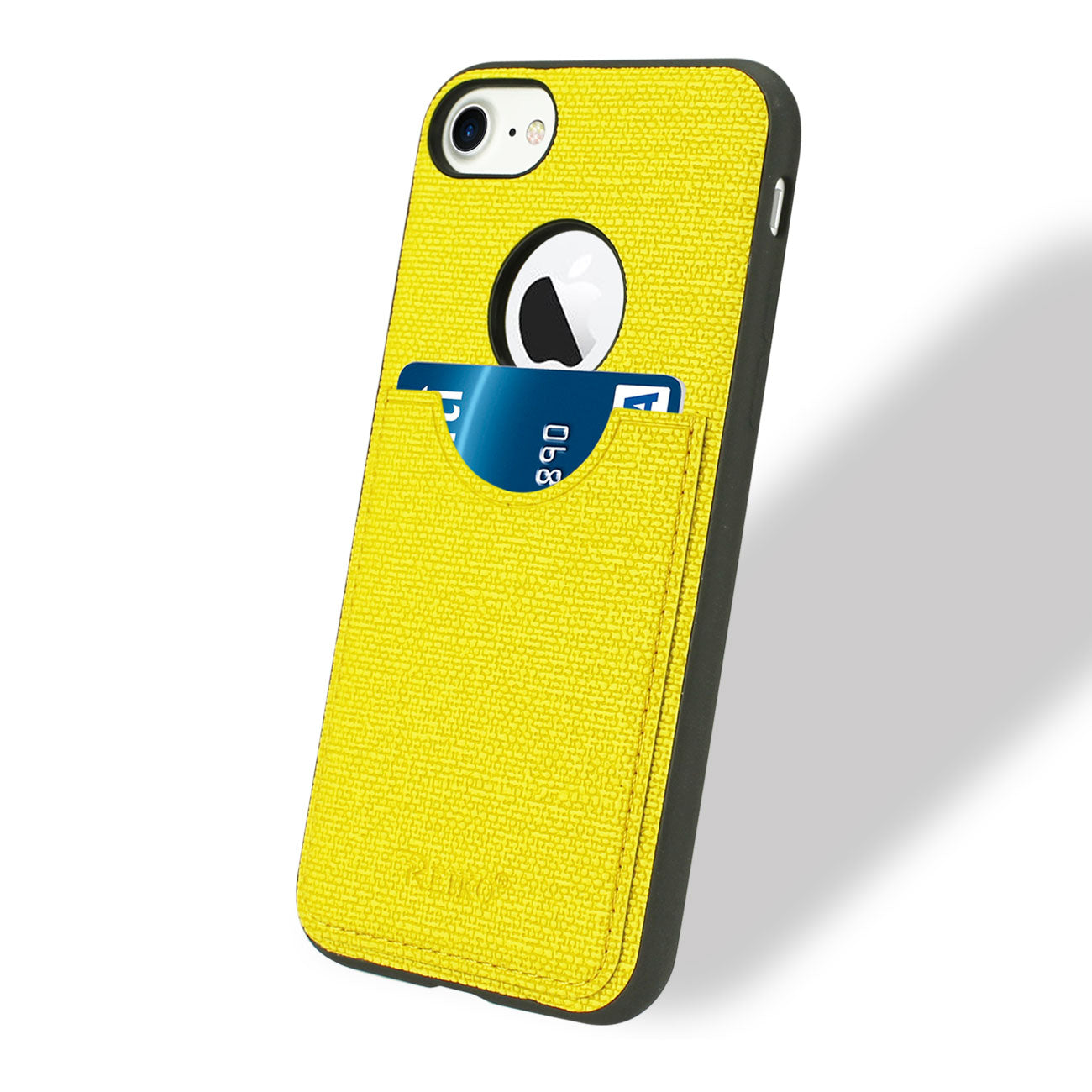 Cover Protector Texture Anti-Slip Card Slot iPhone 7/ 8/ SE2 Yellow Color