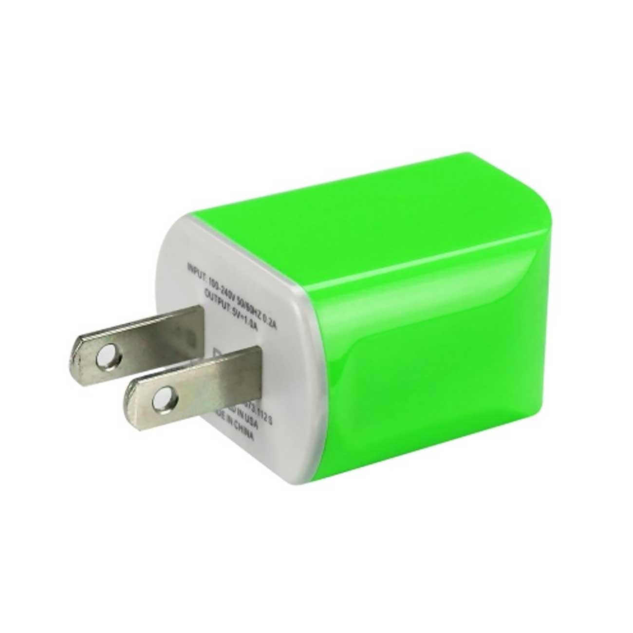Travel Adapter Charger Micro USB With Cable Portable Reiko 1A Green Color
