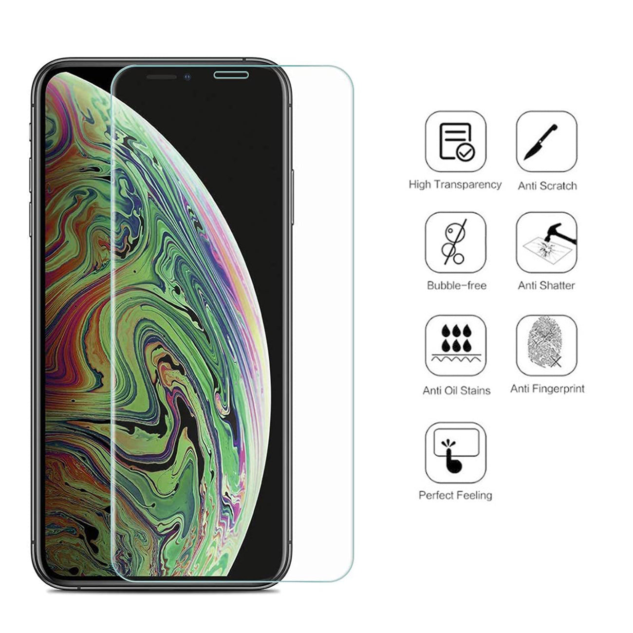APPLE IPHONE XR 0.33MM 2.5D Super Durable Glass (10PCS)