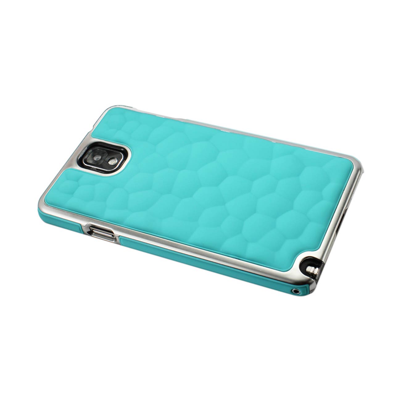 Samsung Galaxy Note 3 Bubble Metal Plated Case In Blue