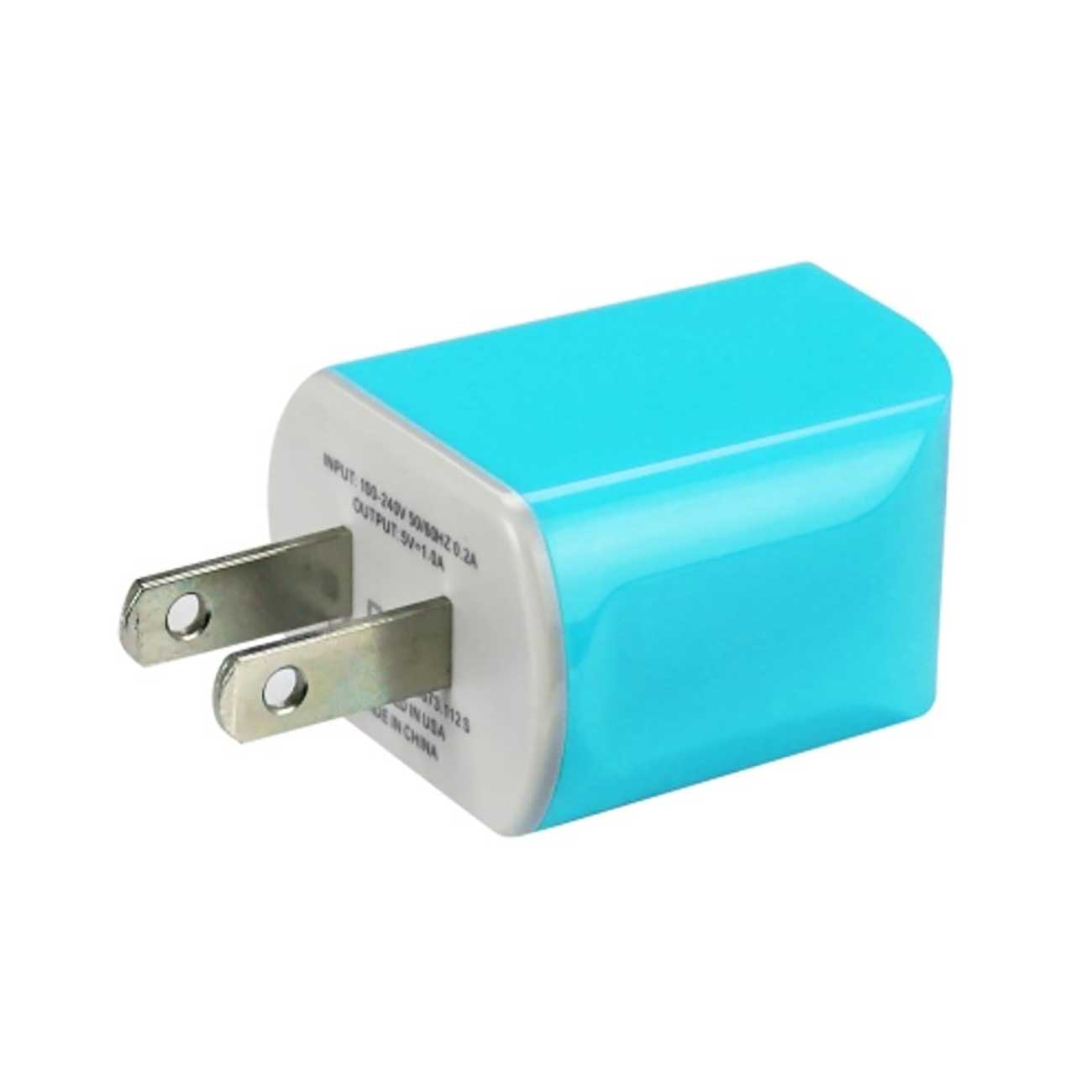 Travel Adapter Charger Micro USB With Cable Portable Reiko 1A Blue Color