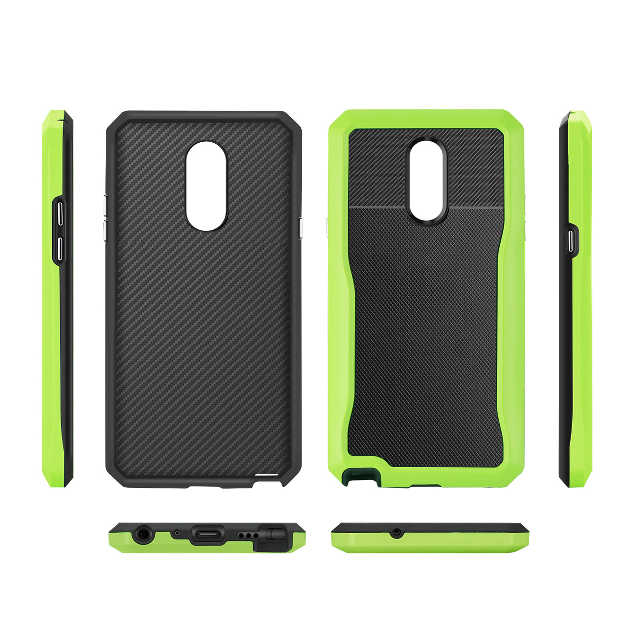 Reiko LG STYLO 4 Full Coverage Shockproof Case In Green