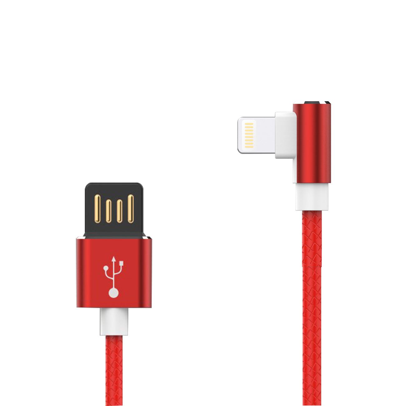 Cable USB 8PIN Premium Full Steel Moisture 2.6A Red Color