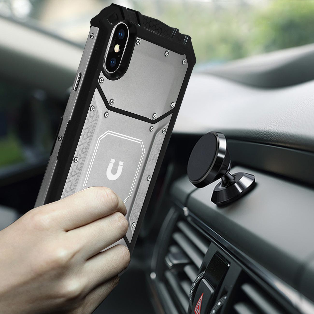 iPhone XS MAX Metallic Front Cover Case In Gary