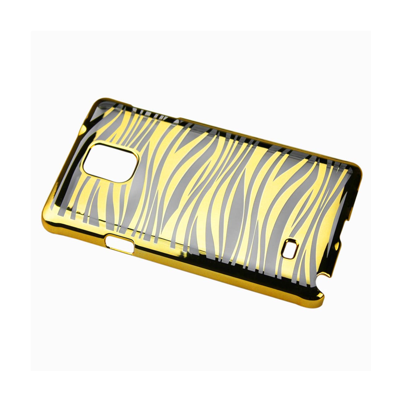 Samsung Galaxy Note 4 Animal Zebra Print Clear Case In Gold