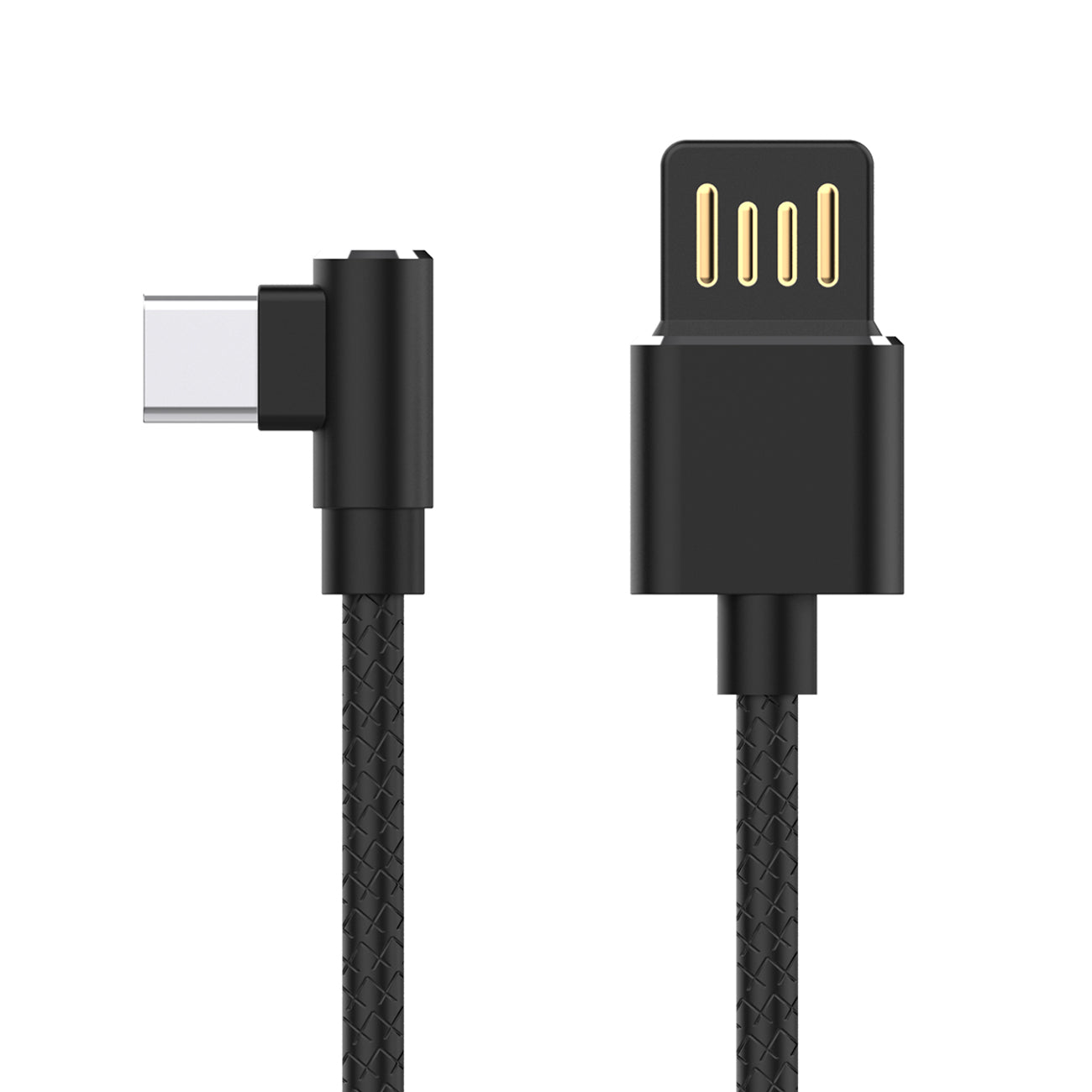 Cable USB To Type C Premium Full Steel Moisture 2.6A Black Color