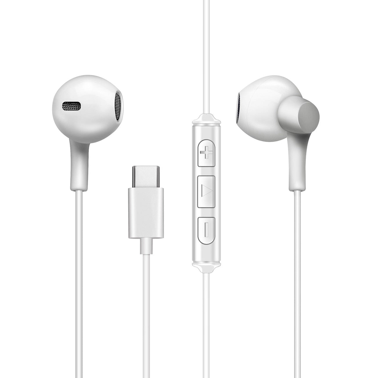 Earphones For Type C MT-H212 Moisture White Color