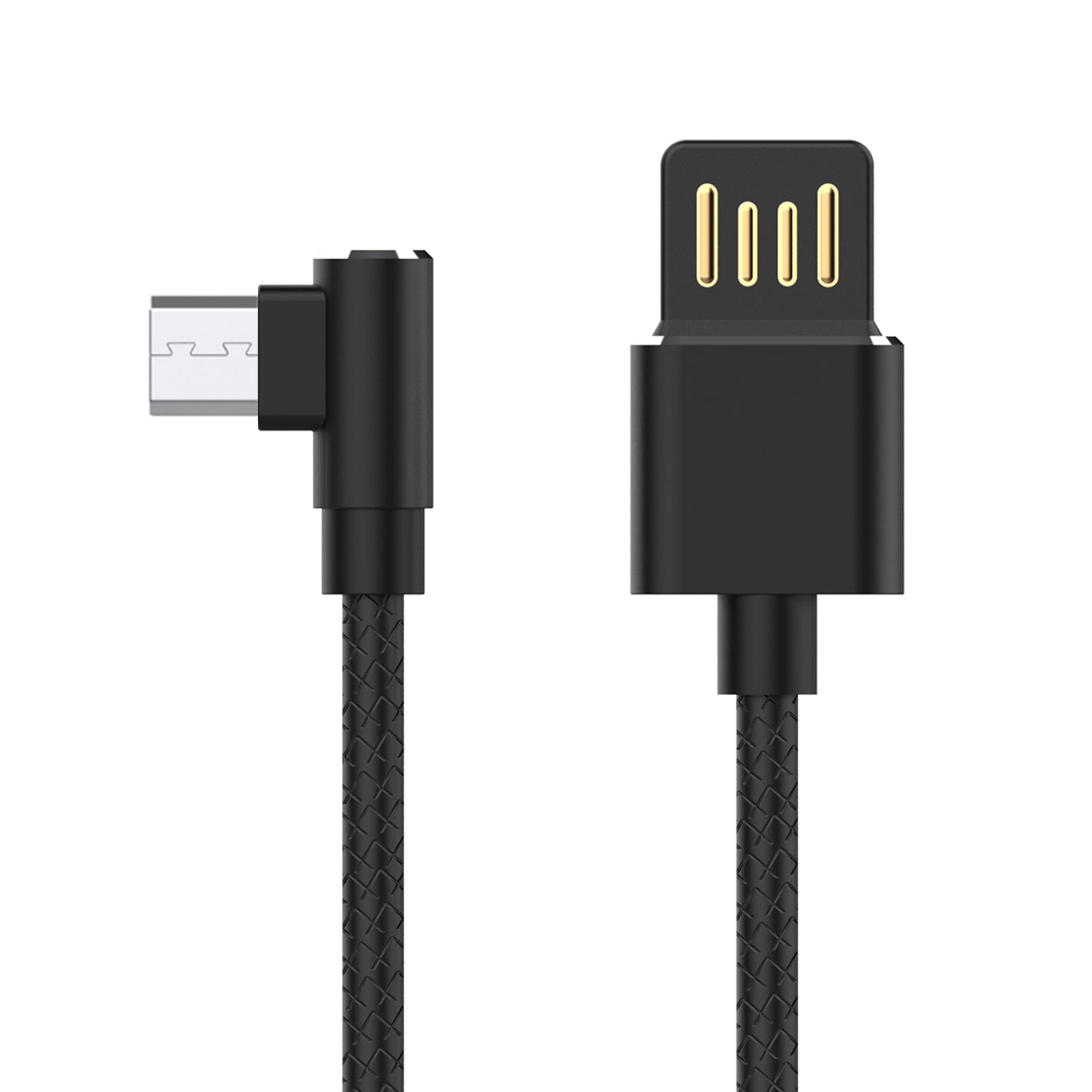Cable Micro USB Premium Full Steel Moisture 2.6A Black Color