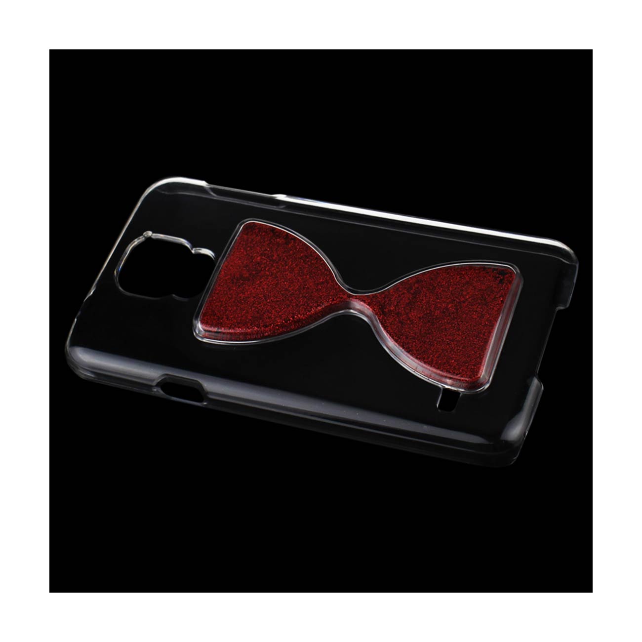 Samsung Galaxy S5 3D Sand Clock Clear Case In Red