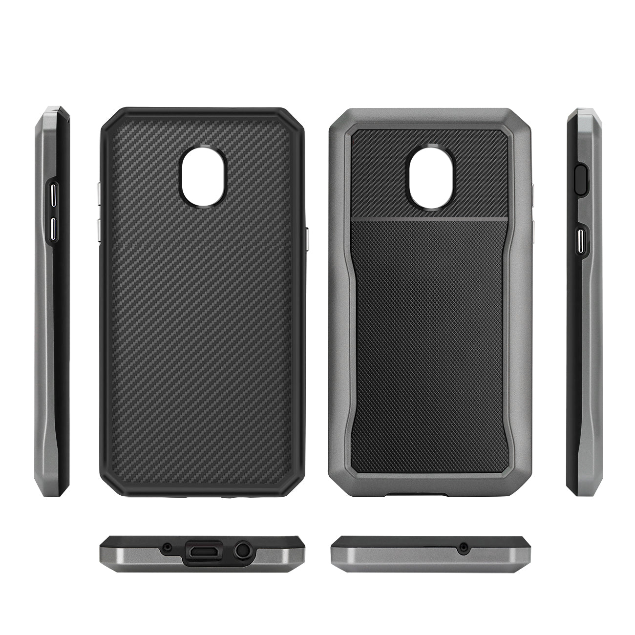 Reiko SAMSUNG GALAXY J3 (2018) Full Coverage Shockproof Case In Gray