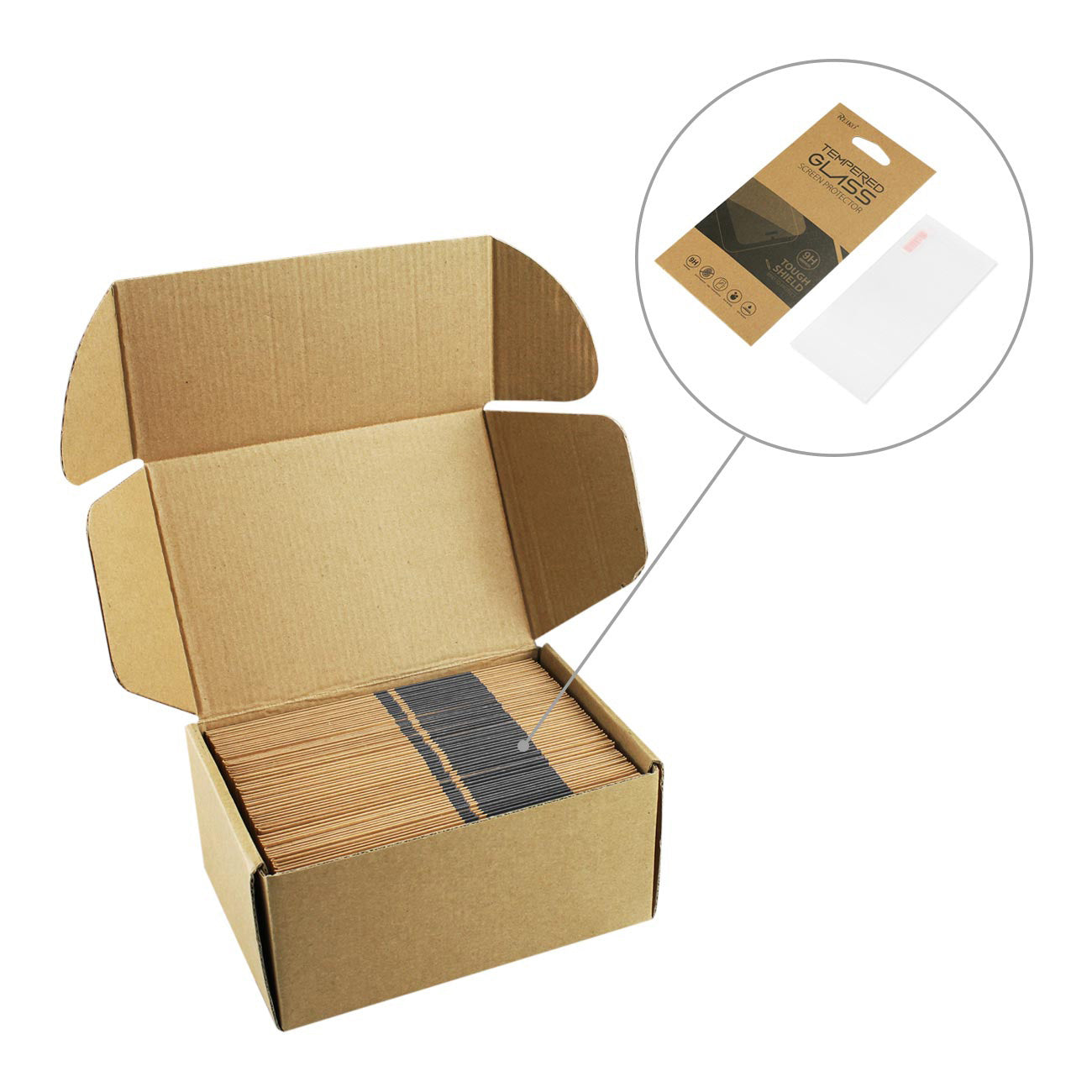 Glass Screen Protector Tempered Reiko 2017 Samsung Galaxy J3 Emerge 60Pcs Clear