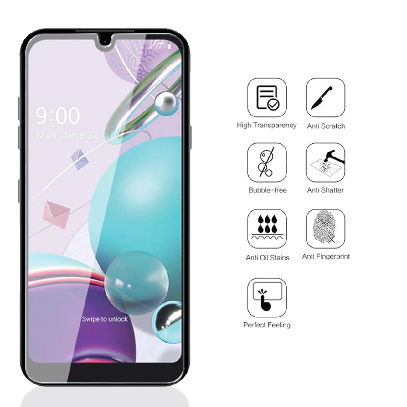 Glass Super Durable 2.5D LG ARISTO 5