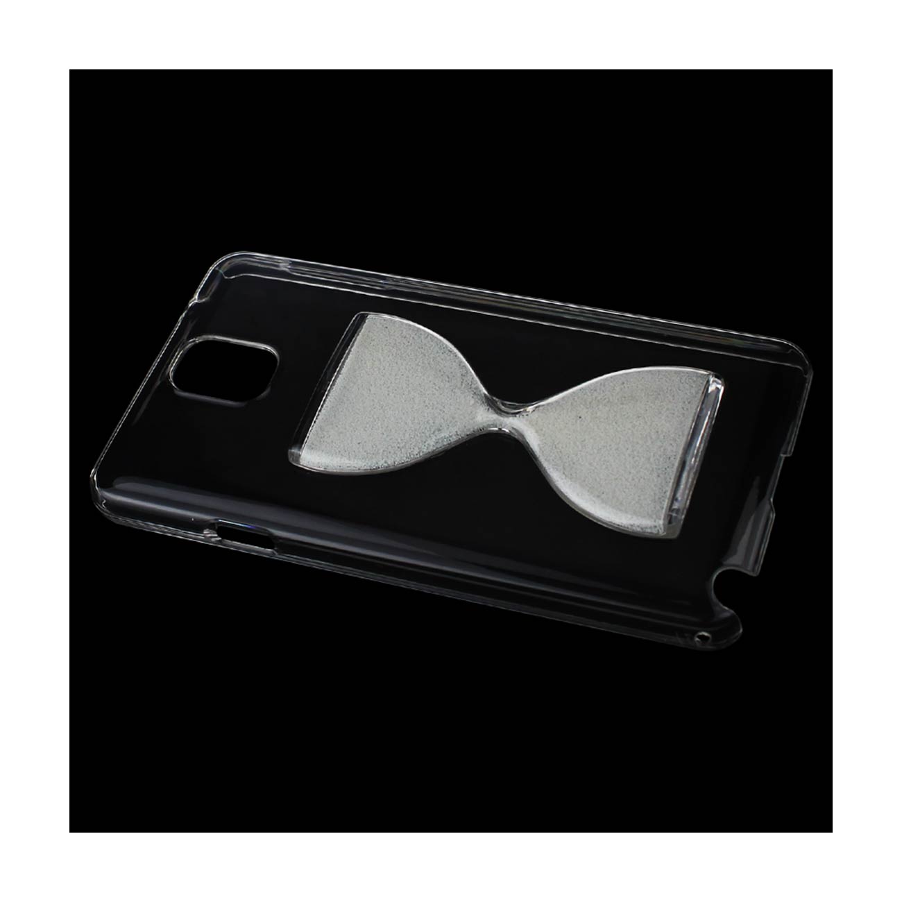 Samsung Galaxy Note 3 3D Sand Clock Clear Case In White