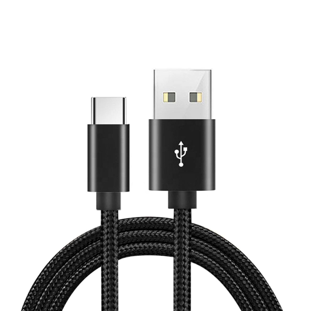 Cable Charge/ Sync Fast USB-C 6.5ft Black Color(12pcs)