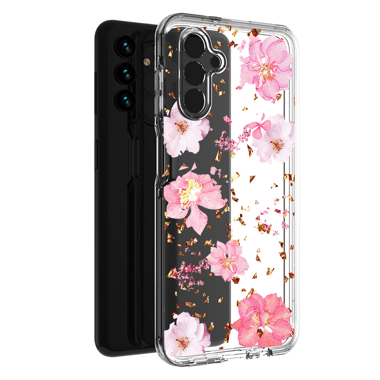 Pressed dried flower Design Phone case For Samsung Galaxy A13 5G In Pink
