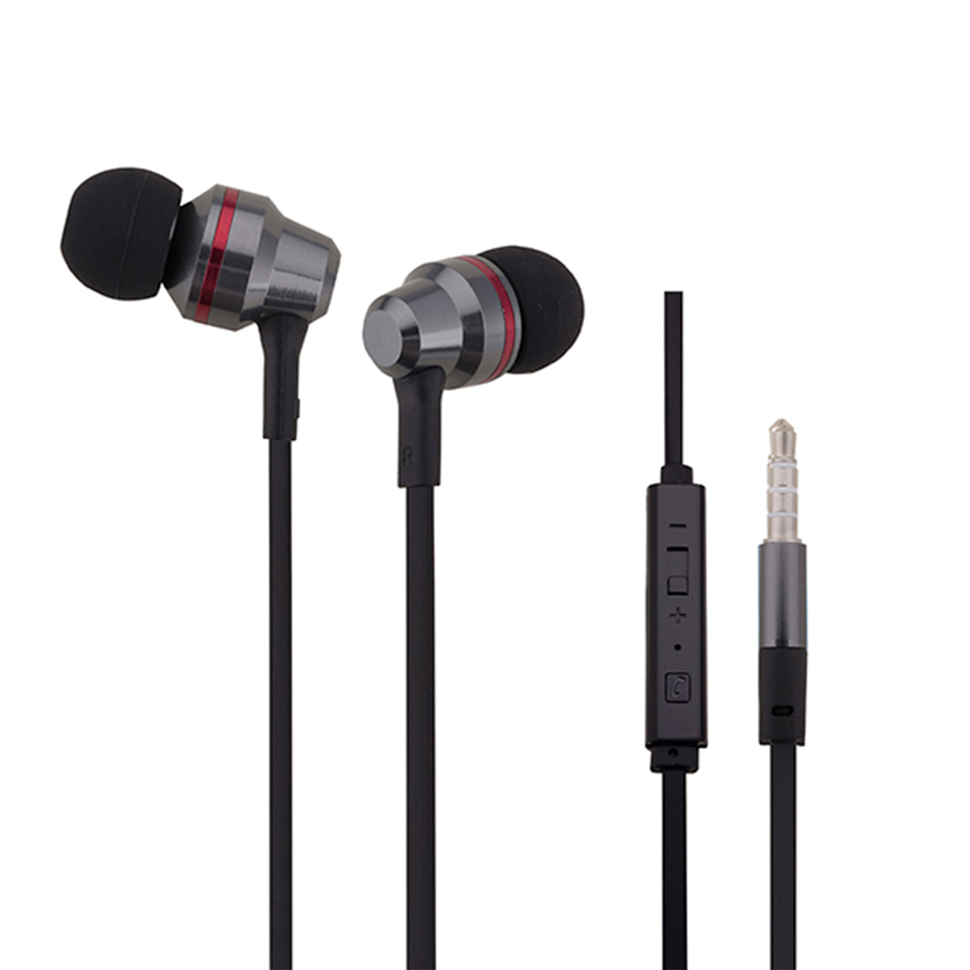 Headphones In-Ear Heavy Bass Noise Isolating With Mic Without Carrying Cases B800 Black Color