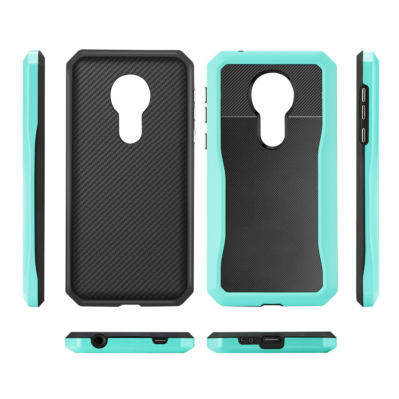 MOTOROLA MOTO G7 POWER Full Coverage Shockproof Case In Blue