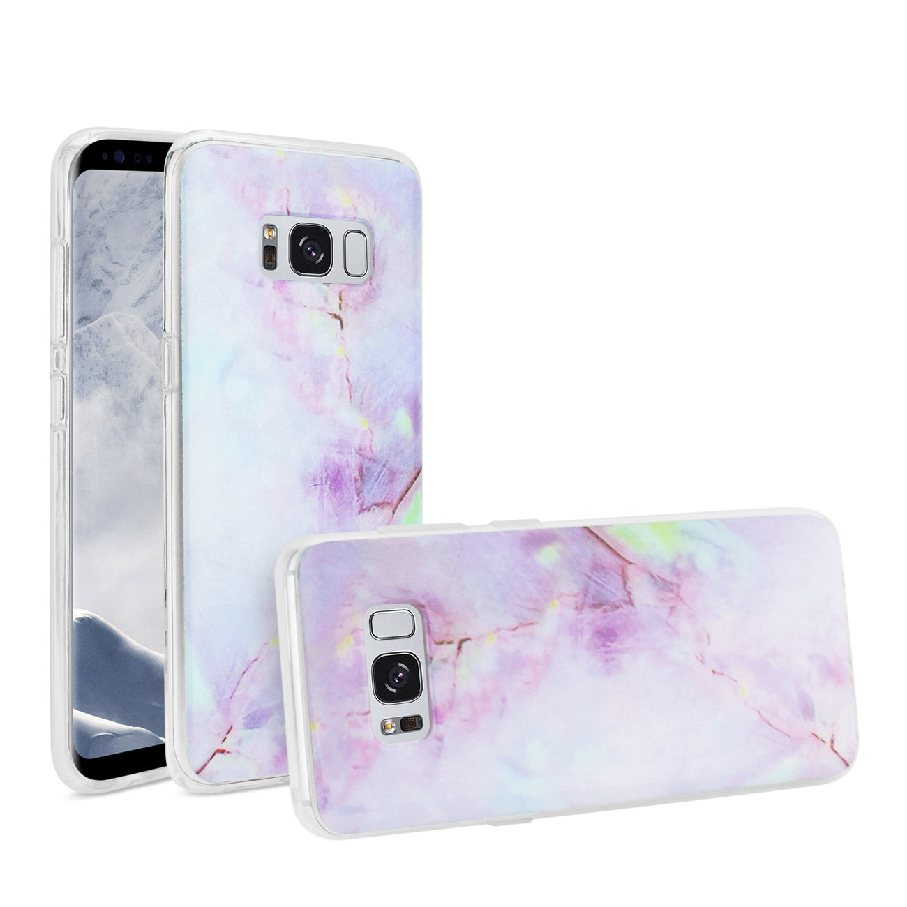 Samsung Galaxy S8/ Sm Opal iPhone Cover In Purple