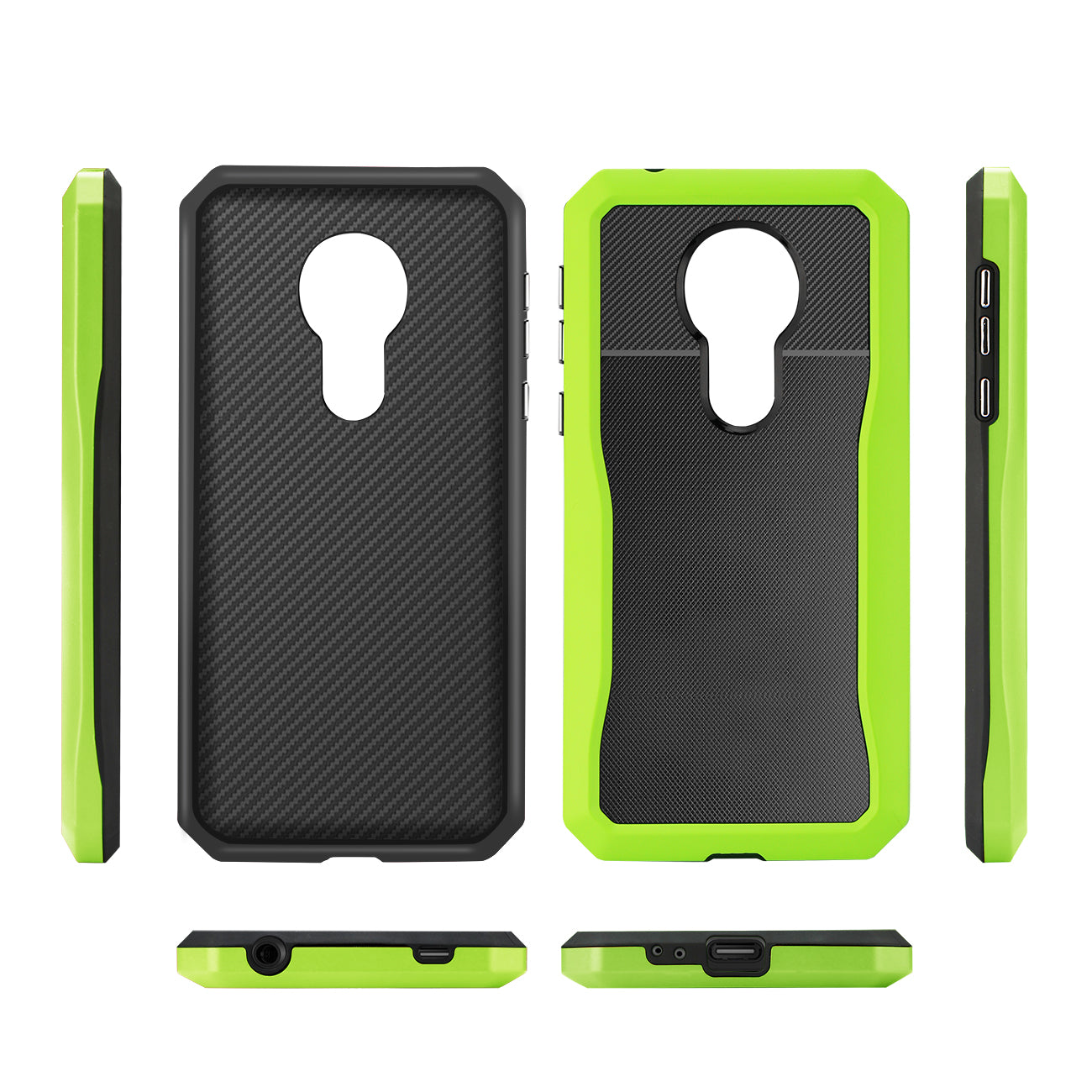 MOTOROLA MOTO G7 POWER Full Coverage Shockproof Case In Green