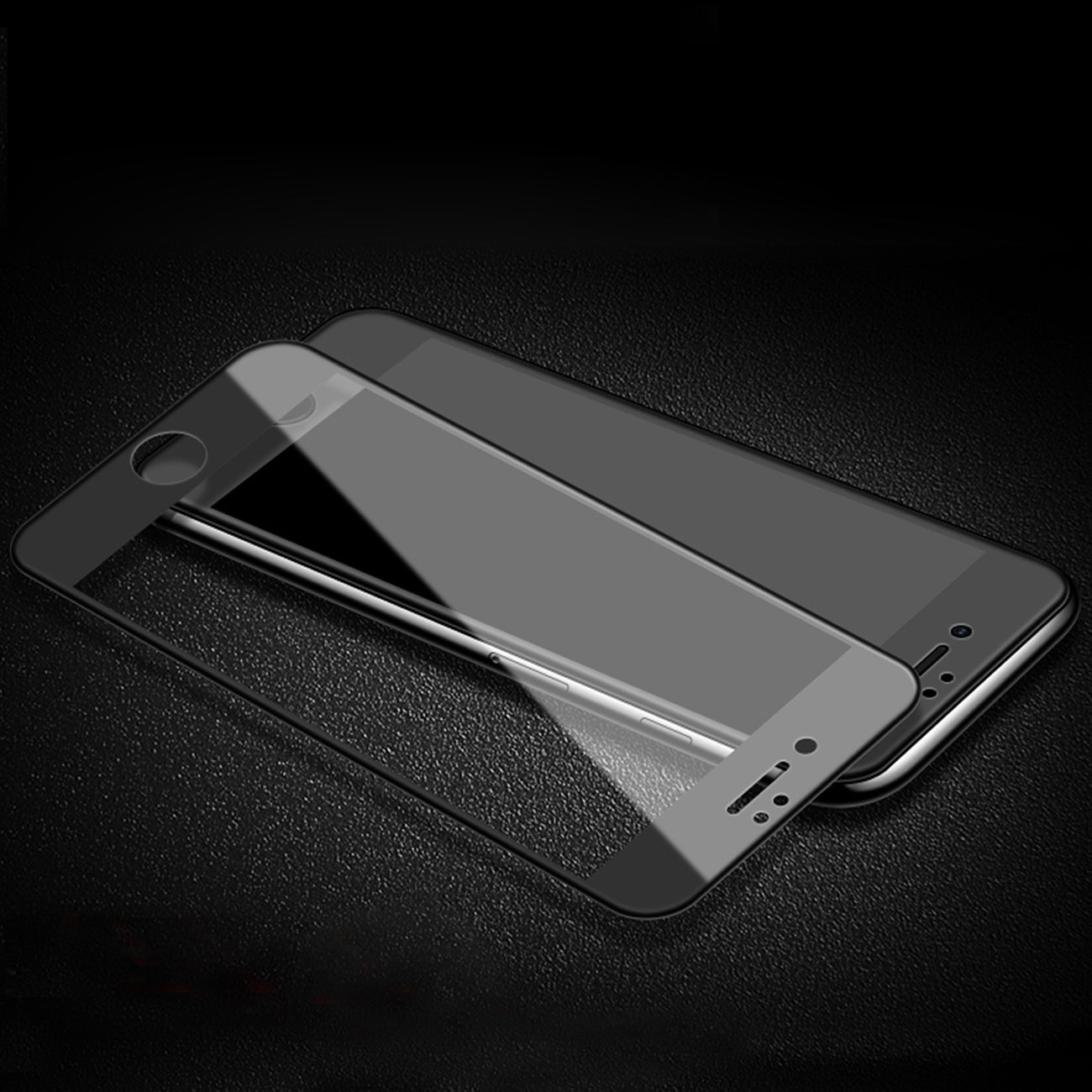 Glass Screen Protector Tempered 3D Curved Apple iPhone 8 Plus Black Color