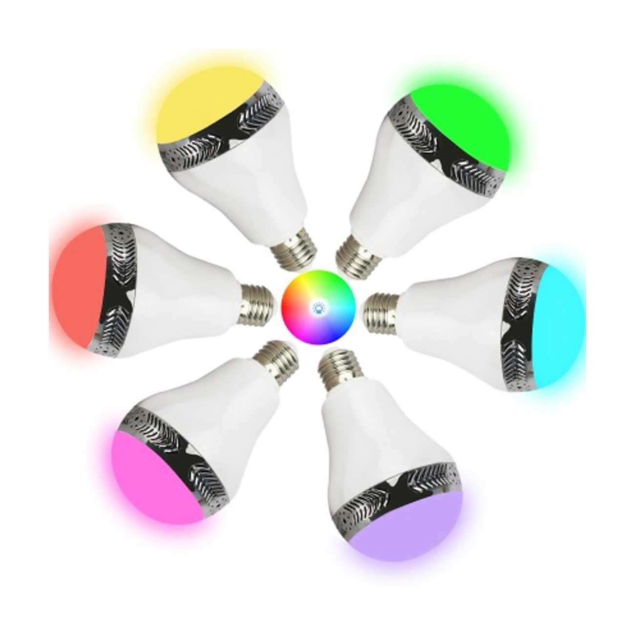 Bluetooth Light Bulb Universal Spectrum LED Light Speaker White Color