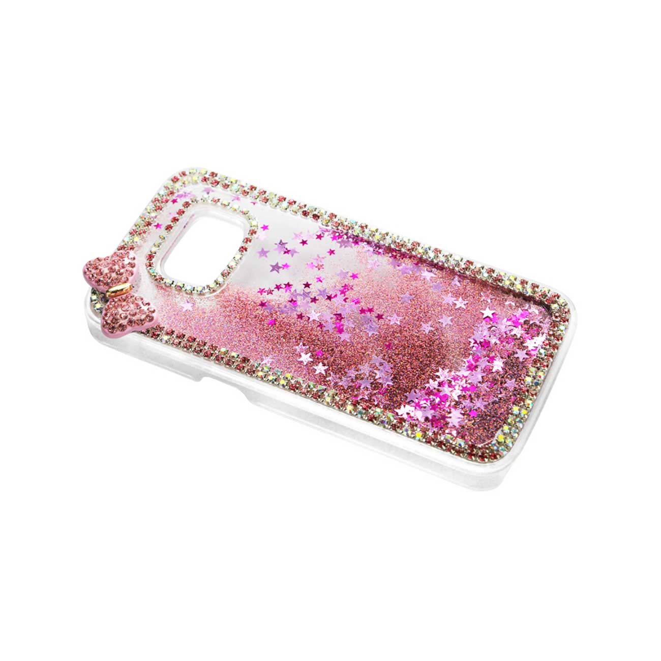Case Jewelry Floating Stars Samsung Galaxy S7 Pink Color